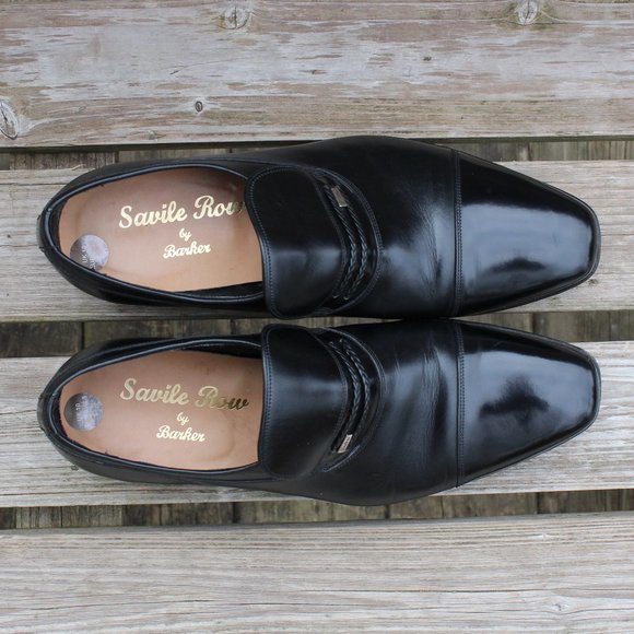 Barker Black Leather Formal Slip-On Dress Shoe, Men's 10 UK, Made in England - Picture 8 of 13